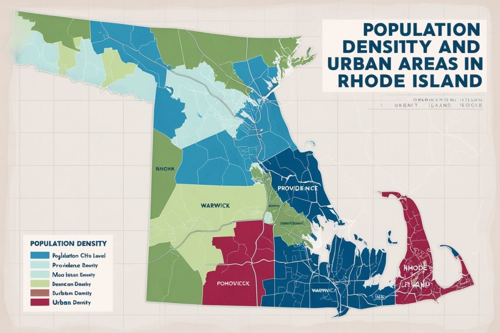 Population Density and Urban Areas in Rhode Island