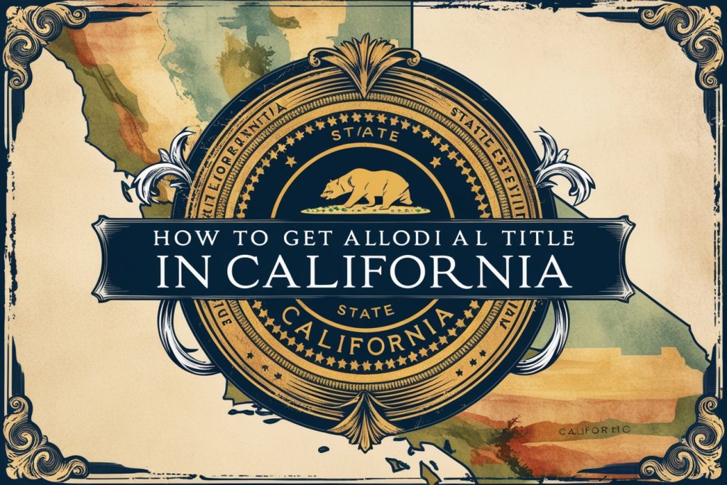 How to Get Allodial Title in California